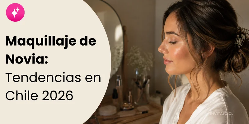 Maquillaje de novia 2026 tendencia glass skin luminoso y natural en Chile