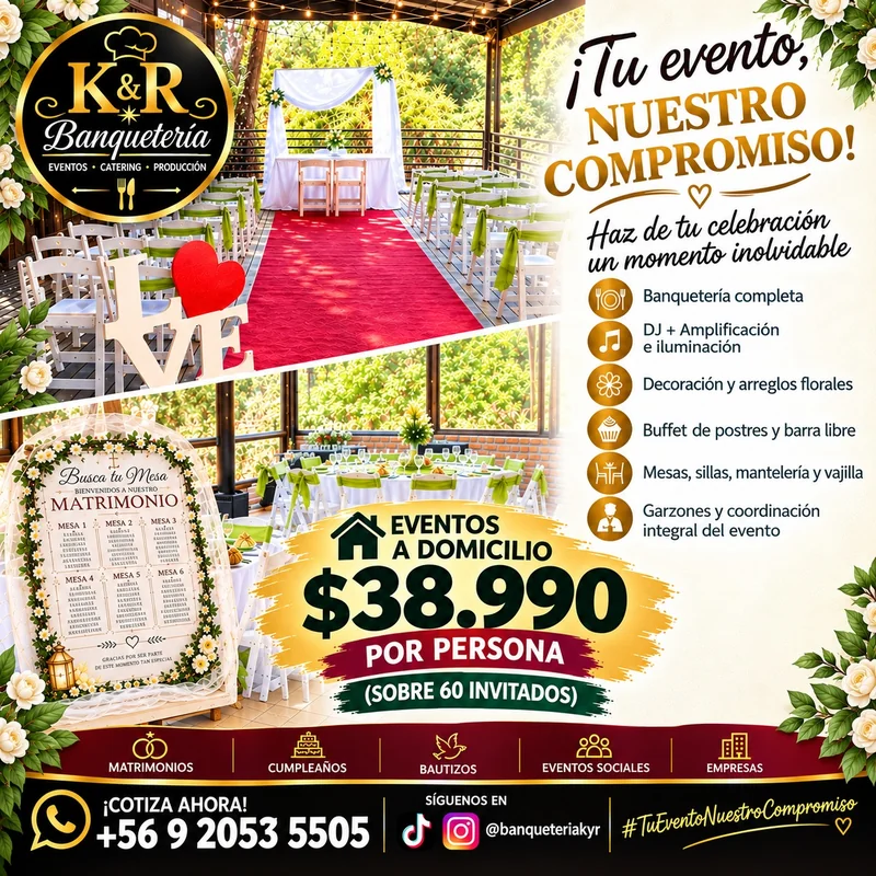 Banqueterìa con todo incluido