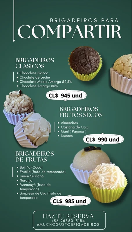 Mucho gusto brigadeiros