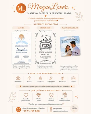 Magnelovers — Invitaciones y Papelería en Curacaví — Imagen 1