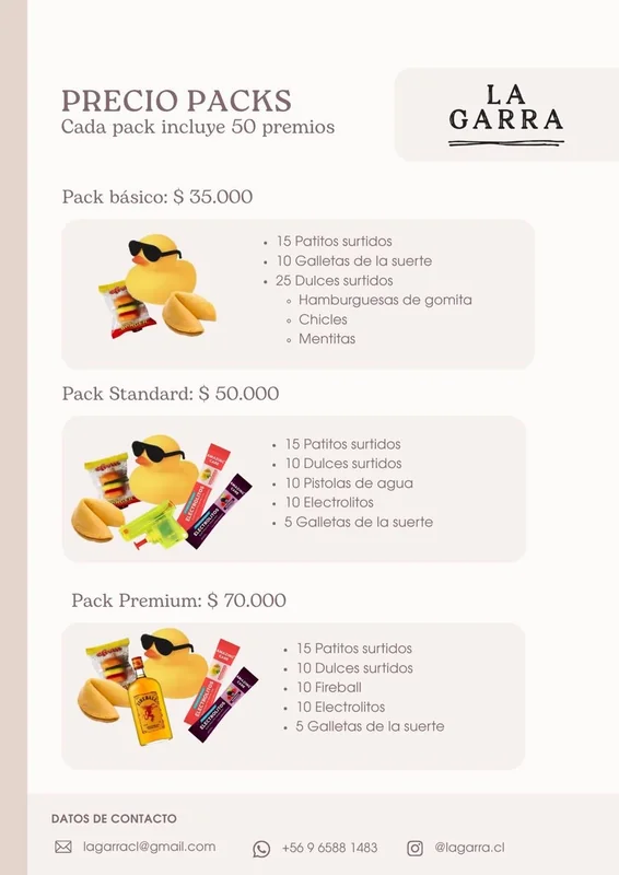 Premios para maquinaria garra