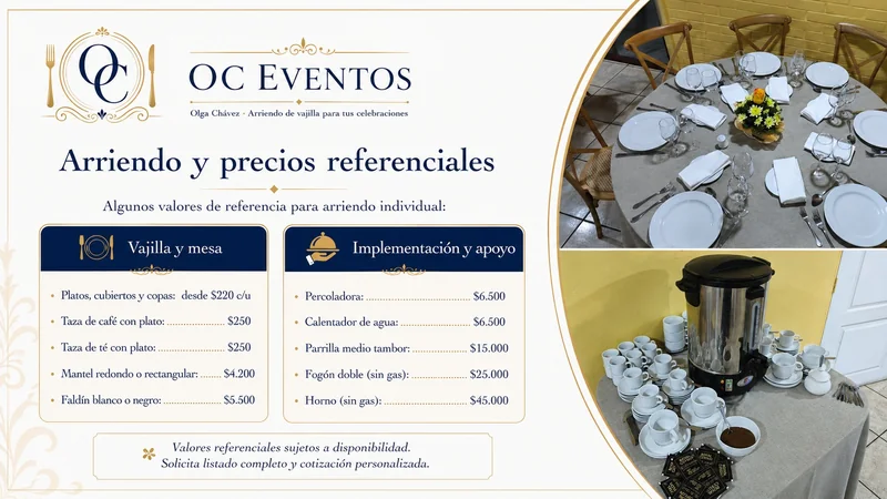Arriendos y Eventos Olga Chávez