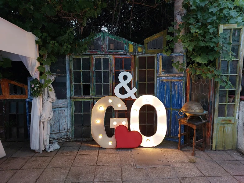 Letras gigantes vintage