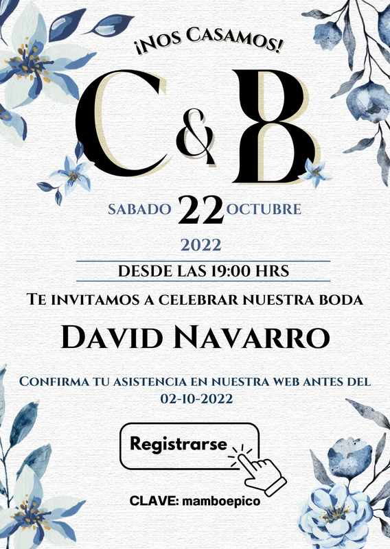 DISEÑO INVITACIONES DIGITALES