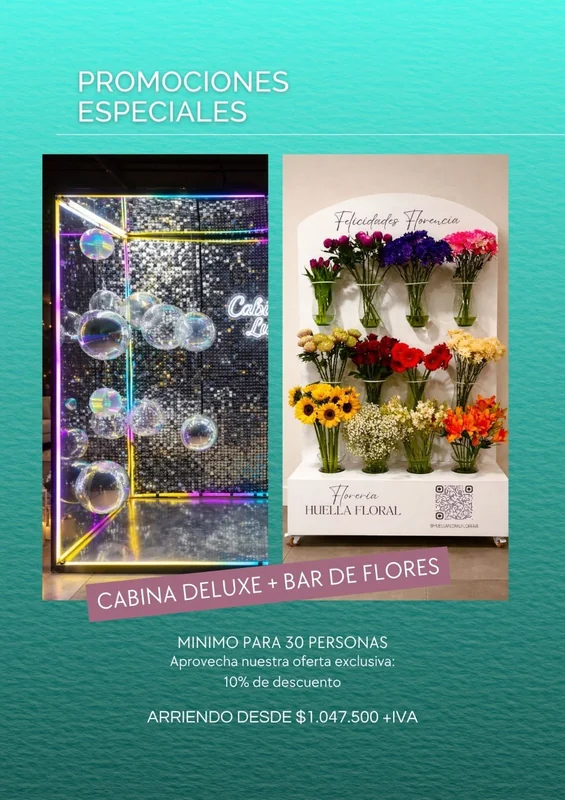 Cabinas Lux y Huella Floral