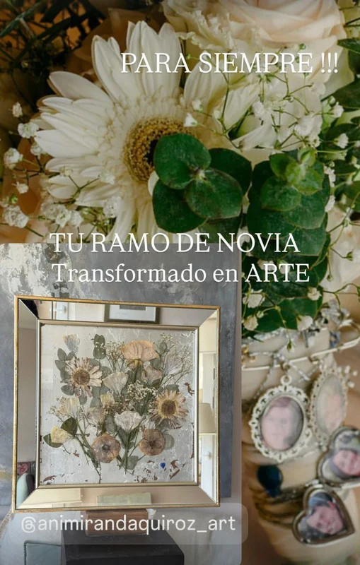 Enmarcado de ramos de novia