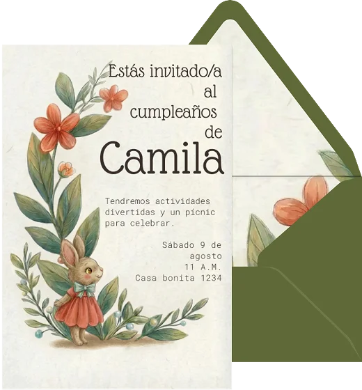 Conejita con moño azul preview