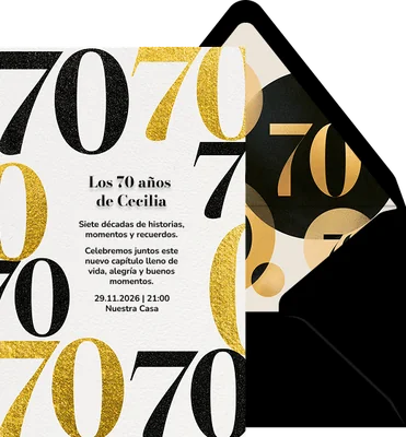 70 años para celebrar preview