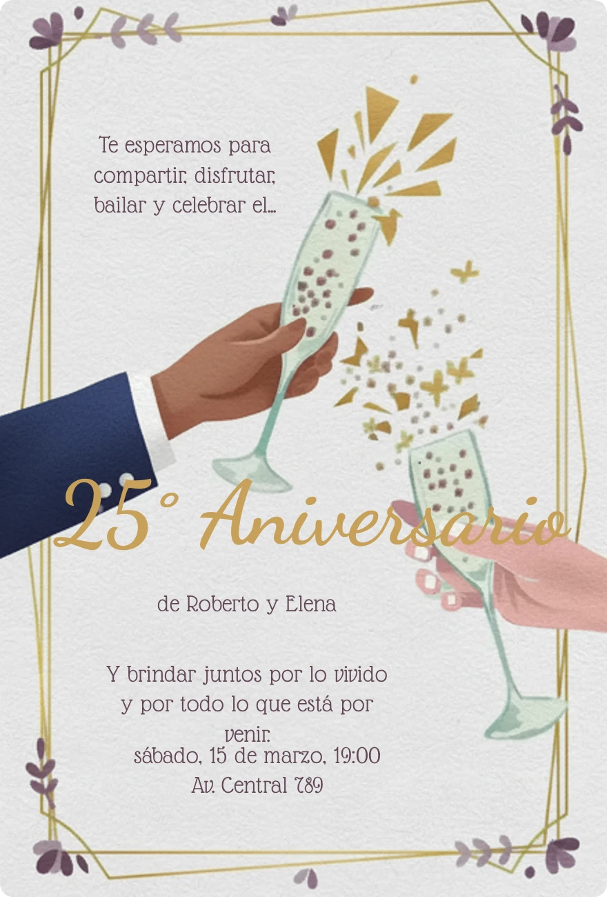 Plantilla popular: Brindis