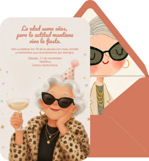 La reina de la fiesta - Plantilla de invitación