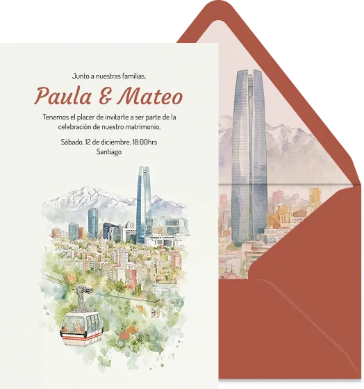 Santiago - Plantilla de invitación