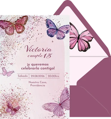Mariposa quinceañera preview