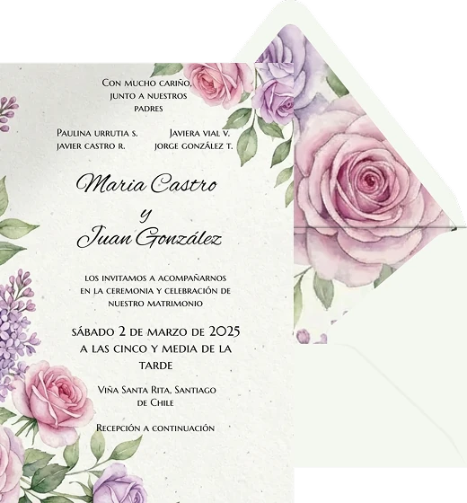 Lilas y rosas preview