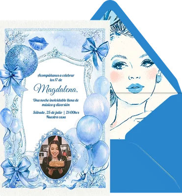 Azul y brillos preview