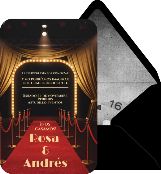 Gran premiere - Plantilla de invitación