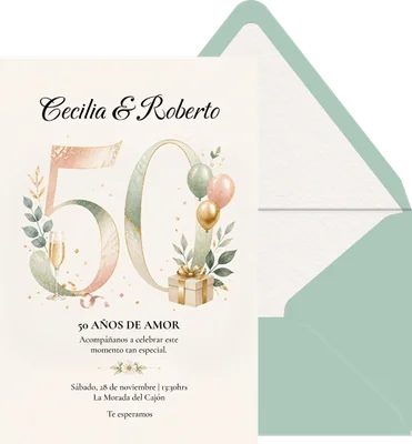 Bodas de oro floral preview