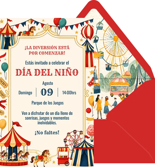 Gran feria - Plantilla de invitación