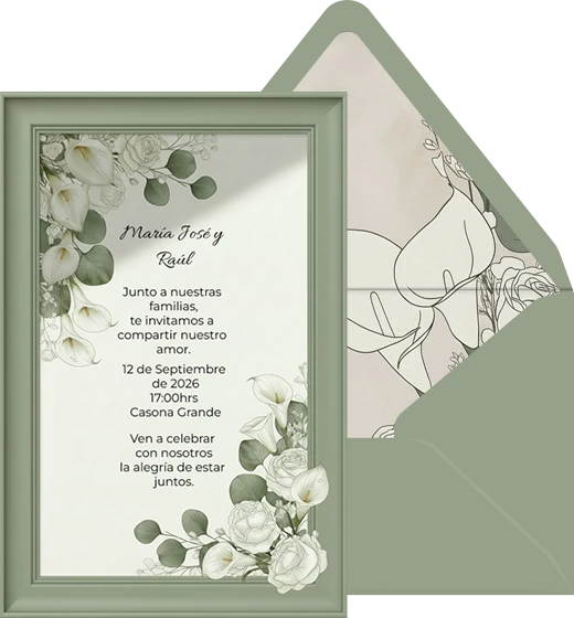 Calas y rosas blancas preview