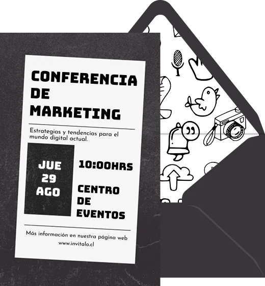 Eje Visual - Plantilla de invitación