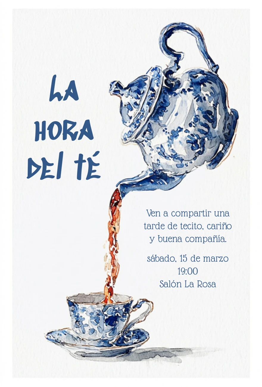 Plantilla popular: Hora del Té