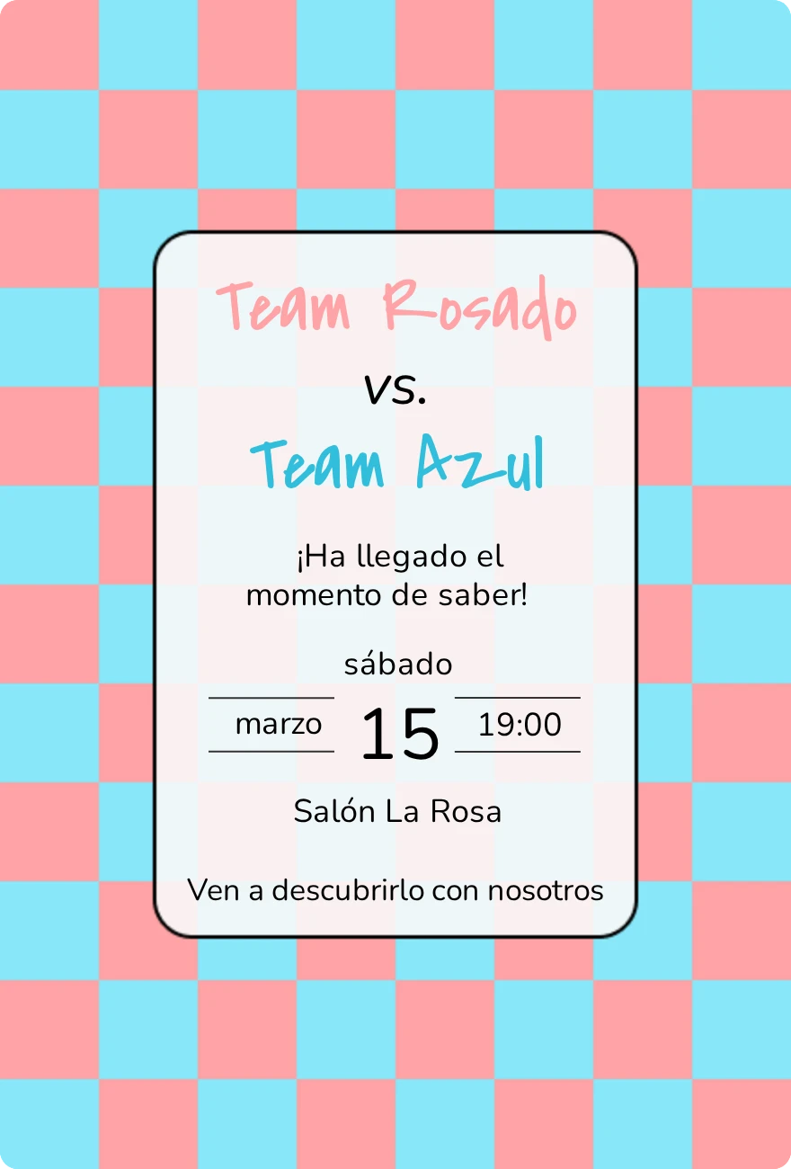 Plantilla popular: Rosado vs. Azul