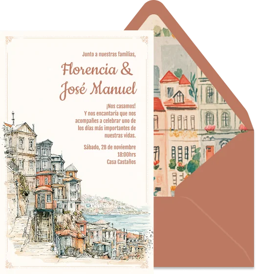 Valparaíso - Plantilla de invitación