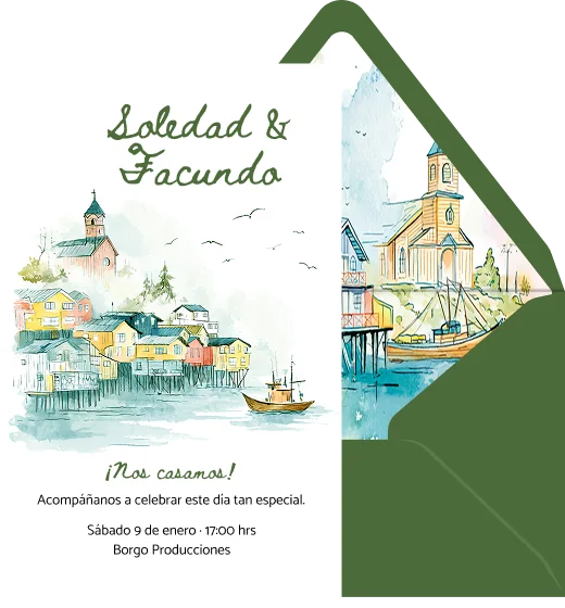 Chiloé - Plantilla de invitación