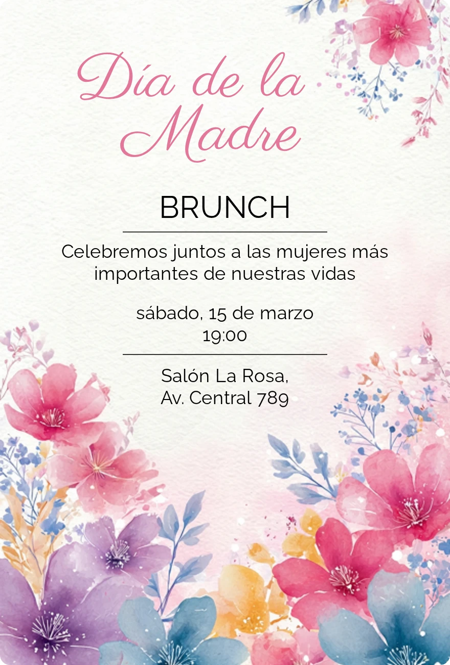 Plantilla popular: Brunch Día de la Madre