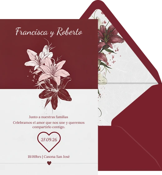 Lirios Burdeos preview