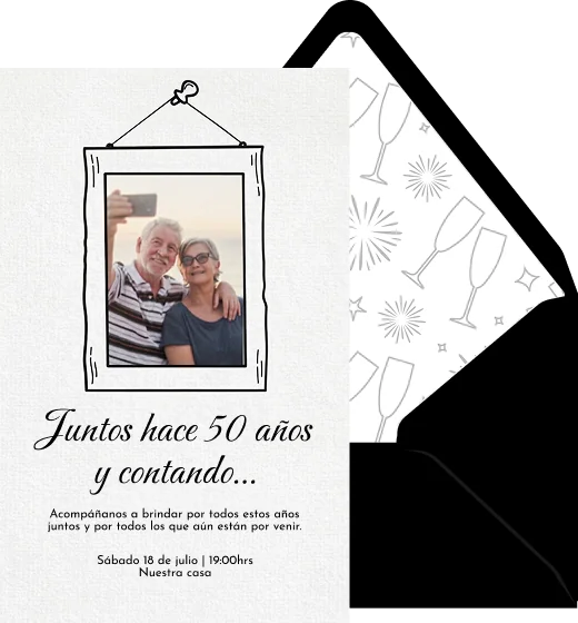 Amor enmarcado - Plantilla de invitación