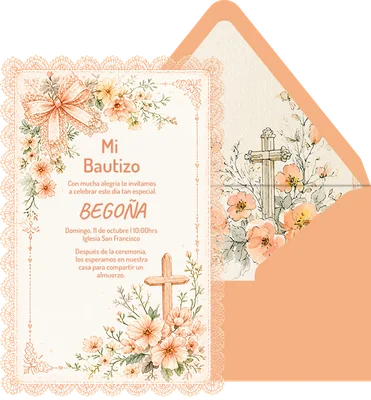 Encaje durazno floral preview